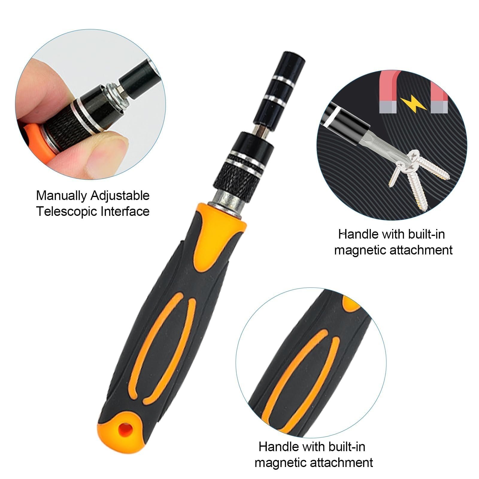 139 в 1 Набір викруток Магнітний прецизійний набір інструментів 108 і 3 більш довгі високоякісні біти зі сталі S2, фото №4 139 в 1 Набір викруток Магнітний прецизійний набір інструментів 108 і 3 більш довгі високоякісні біти зі сталі S2, фото №4