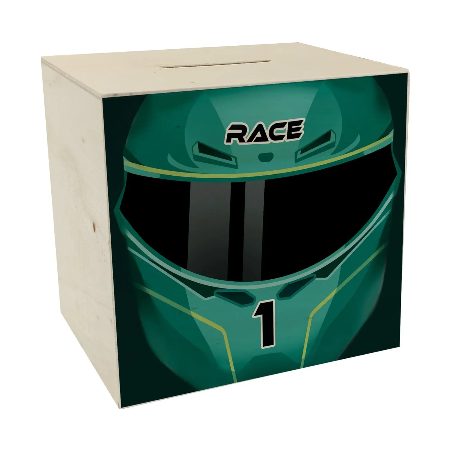 Скарбничка Motorsport Helmet дерев'яна Racing, фото №1