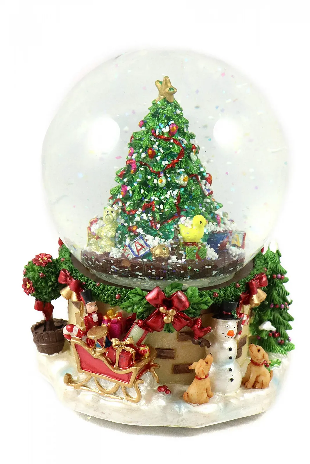 Снежный шар / Музыкальный ящик заводный со снежным приводом, празднично украшенный, диаметр 120 мм, высота: 17.5 см (0900020), фото №1 Снежный шар / Музыкальный ящик заводный со снежным приводом, празднично украшенный, диаметр 120 мм, высота: 17.5 см (0900020), фото №1