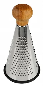 Терка Fackelmann 31036 для сыра и овощей, нержавеющая сталь, деревянная ручка synthetic.ua - Фото 1