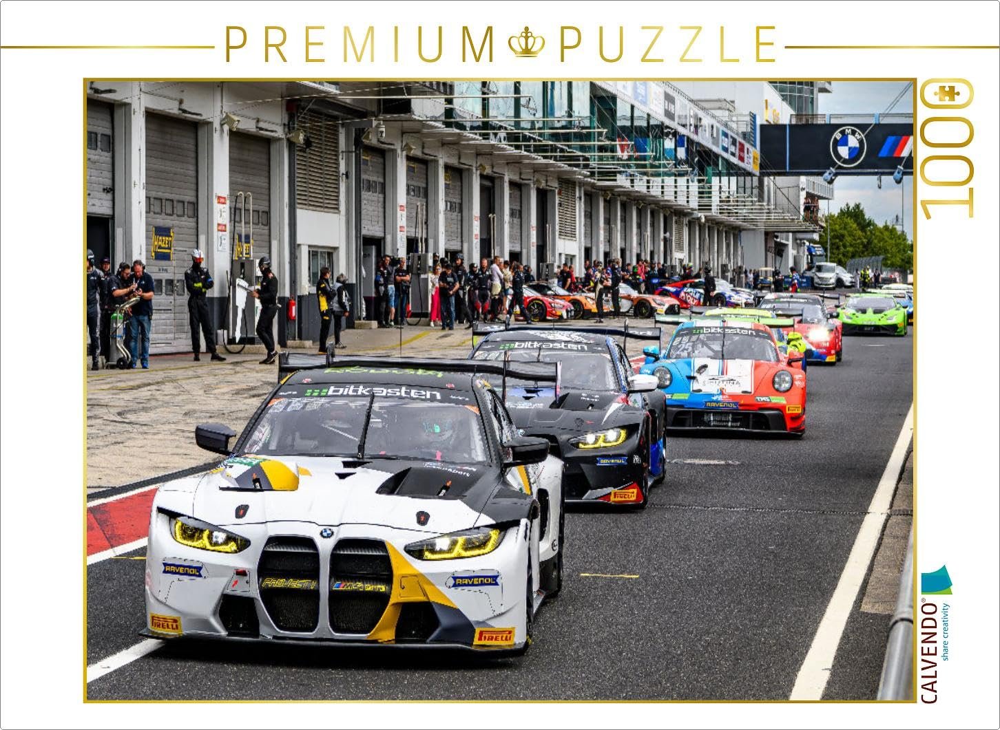 Пазл CALVENDO Exit from the pit lane at the Nürburgring Фотопазл 64 x 48 см, фото №1