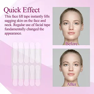 Стрічки для підтяжки обличчя Mikabila (03) 120 шт., Невидима стрічка для V-подібної форми обличчя synthetic.ua - Фото 1