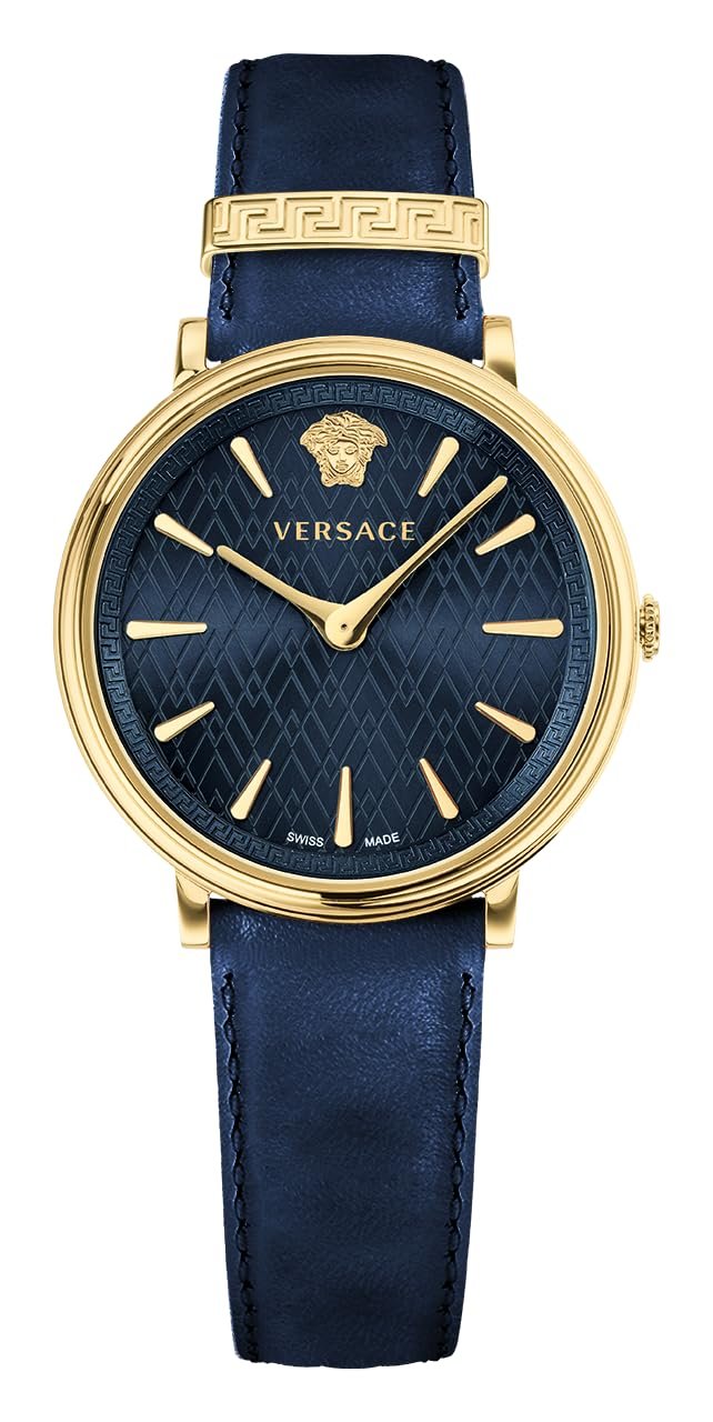 Женские аналоговые кварцевые часы Versace VE81004 19, золотые, ремешок, фото №1