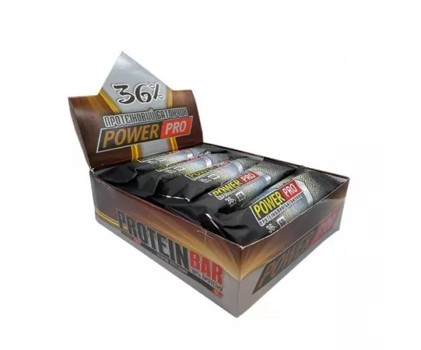 Блок батончиков Power Pro БРЮТ 36 60 грамм 20 шт, фото №1