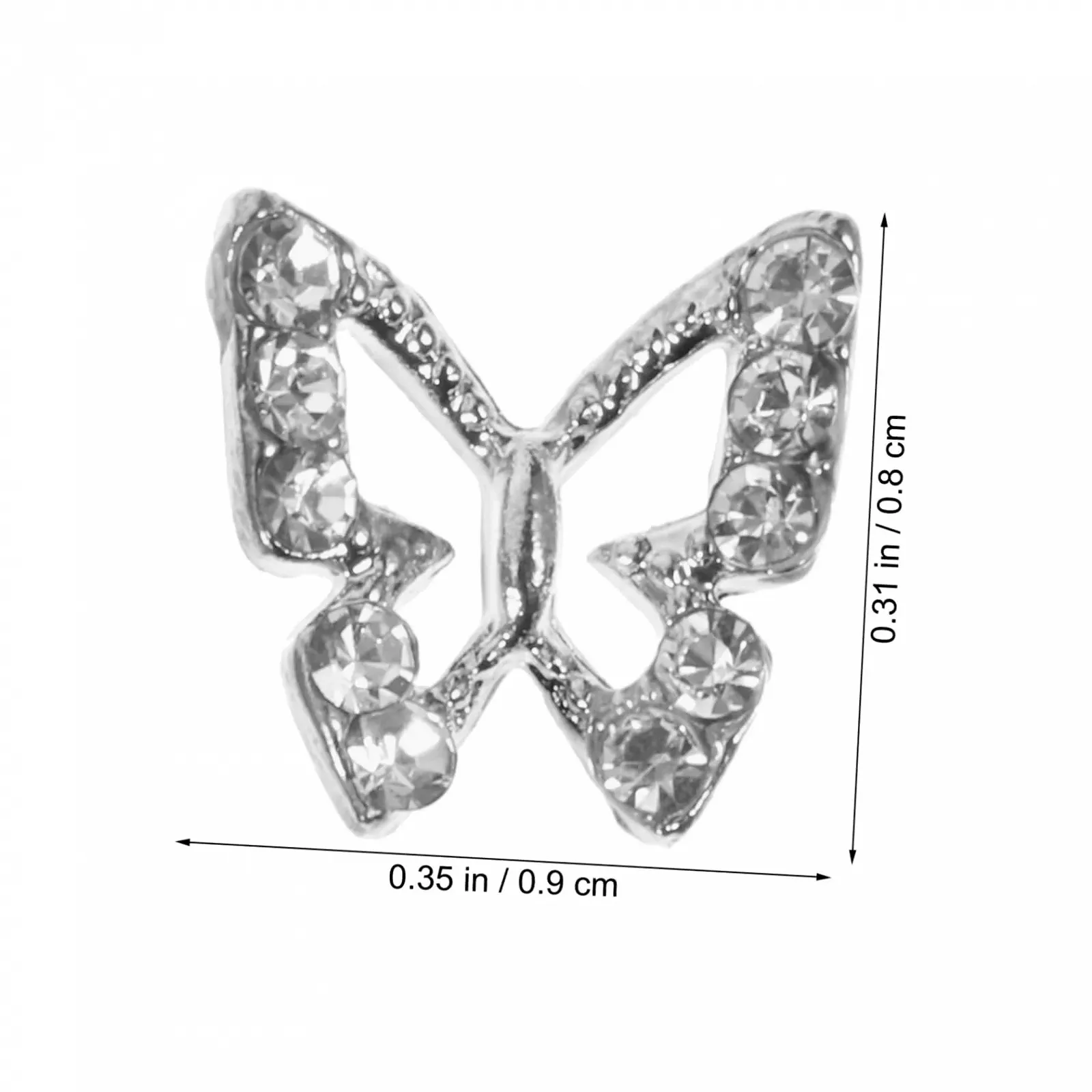 Стразы Тип Бабочка Housoutil 40шт, фото №9