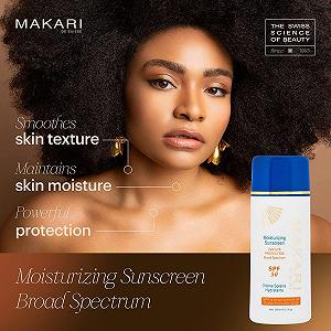 Лосьйон сонцезахисний Makari Moisturising Sunscreen SPF 50 для обличчя та тіла зволожувальний synthetic.ua - Фото 1