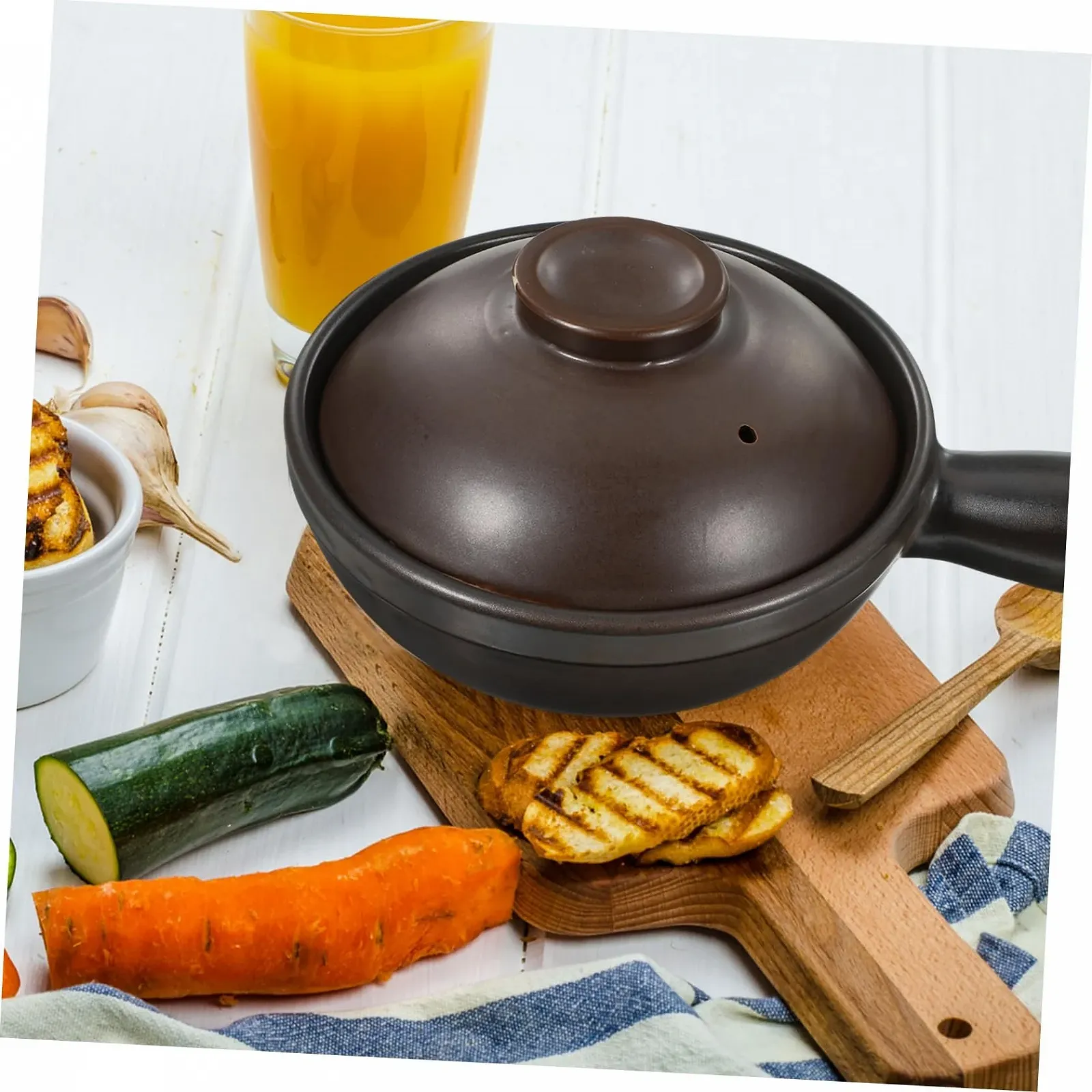 Кастрюля ABOOFAN Li Ceramic с крышкой и ручкой, фото №5