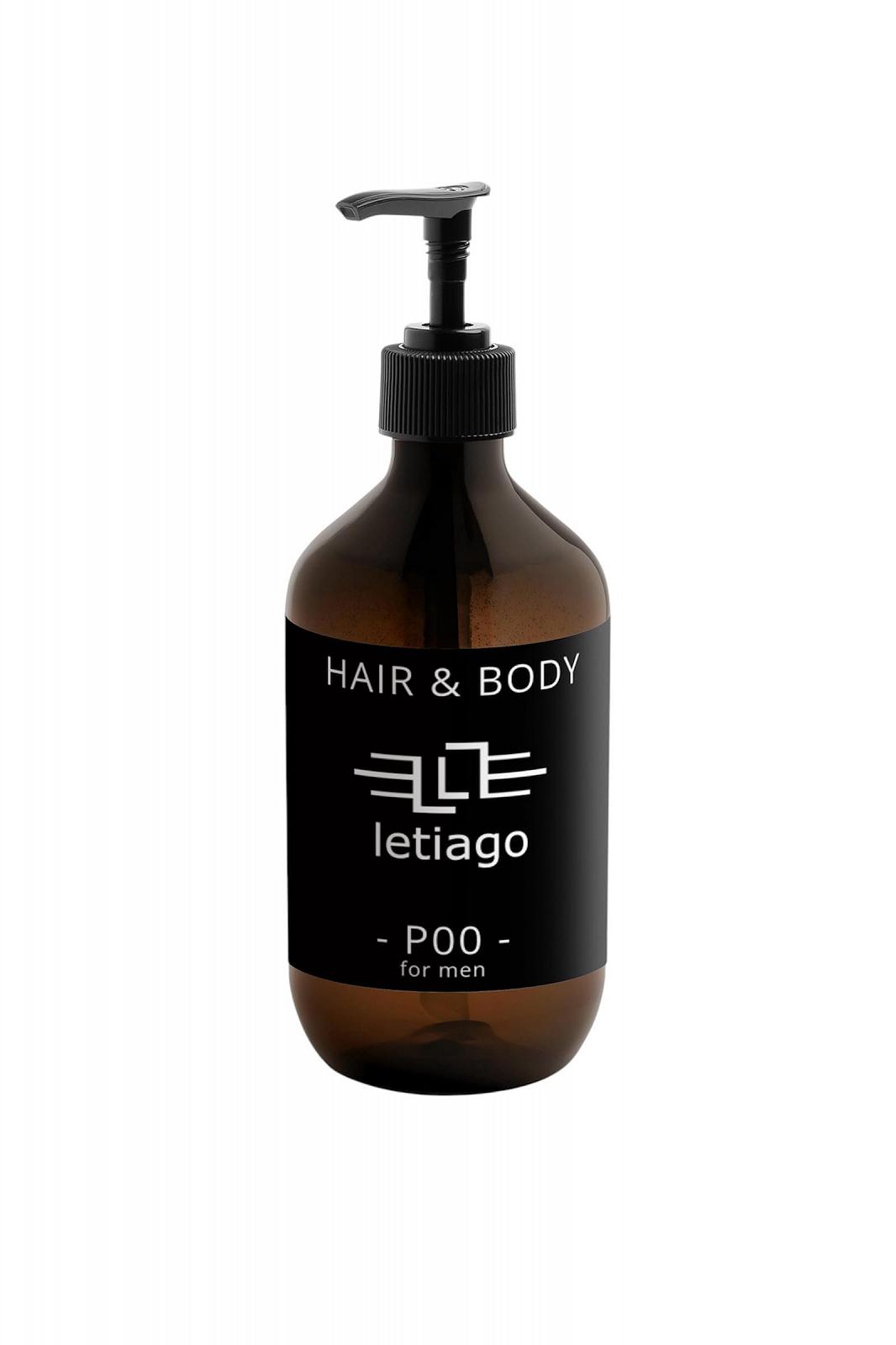 Засіб 2 в 1 для волосся та тіла "P00", фото №1