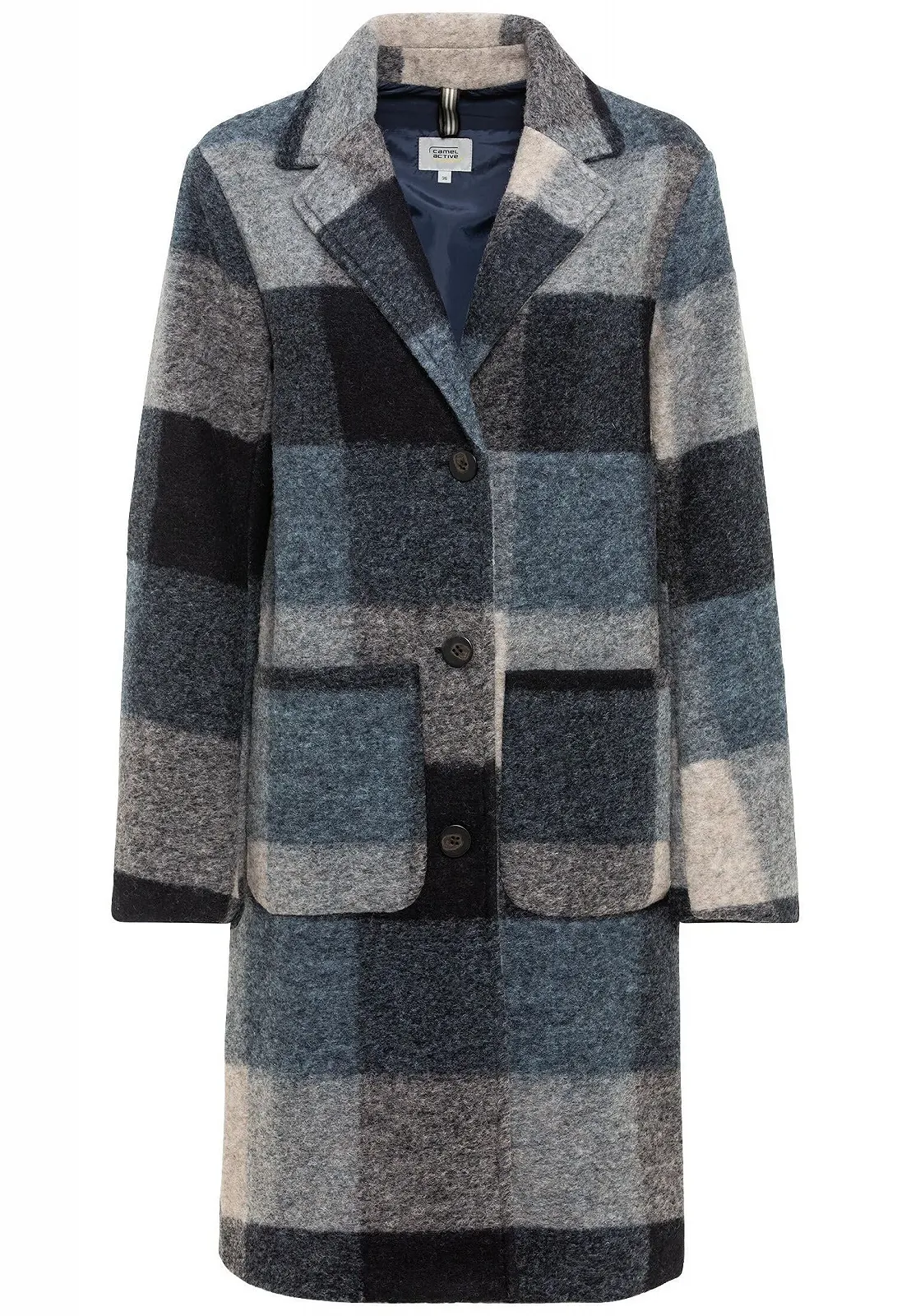 Пальто camel active Вовна Картатий, фото №1 Пальто camel active Вовна Картатий, фото №1