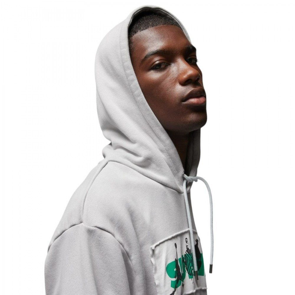 Худи Jordan x UNION x Bephies Beauty Supply Fleece серый M, фото №4