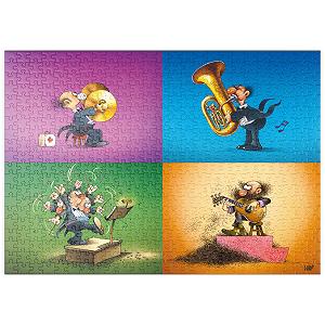 Пазл Heye Puzzle MyPuzzle Special Collection Cartoon Classics Musicians 500 элементов - Фото 1