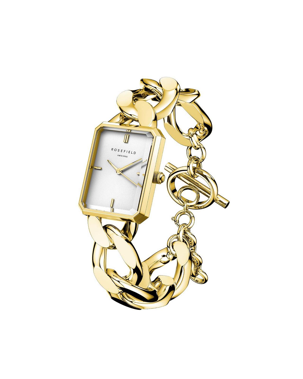 Часы Rosefield Octagon XS Studio Серебристый Циферблат Белый, корпус серебристый 19.5 x 24 мм, SWSSS-O56, фото №2 Часы Rosefield Octagon XS Studio Серебристый Циферблат Белый, корпус серебристый 19.5 x 24 мм, SWSSS-O56, фото №2