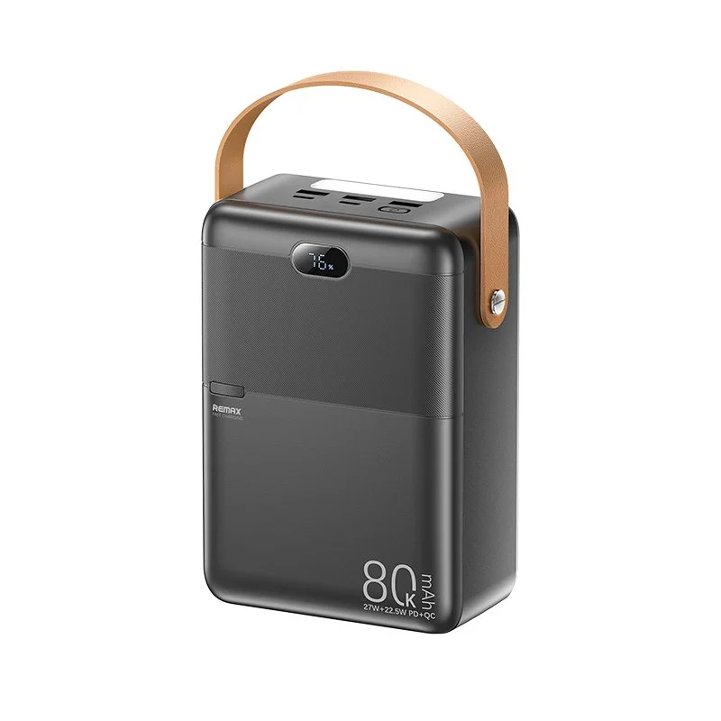 Павербанк Remax RPP-118 Piloteer Series / 80000 мАг / до 27 Вт / USB-C + USB-A / PD+QC / Чорний, фото №1 Павербанк Remax RPP-118 Piloteer Series / 80000 мАг / до 27 Вт / USB-C + USB-A / PD+QC / Чорний, фото №1