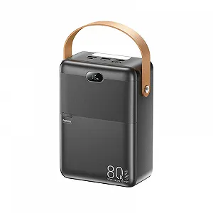 Купити Павербанк Remax RPP-118 Piloteer Series / 80000 мАг / до 27 Вт / USB-C + USB-A / PD+QC / Чорний - Фото 1 Павербанк Remax RPP-118 Piloteer Series / 80000 мАг / до 27 Вт / USB-C + USB-A / PD+QC / Чорний - Фото 1