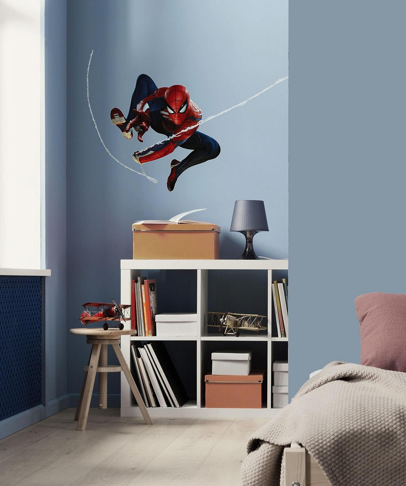 Наклейка на стену Komar Marvel Spider-Man Night 50 x 70 см Синий Красный, фото №1