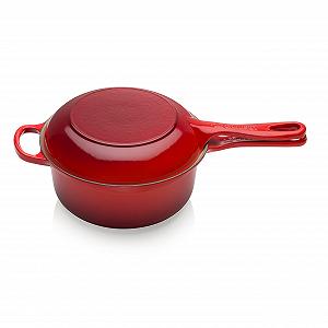 Кастрюля-сковорода 2-в-1 Le Creuset Signature Marmitout чугунная 22 см 2.3 л вишнево-красная 25044220602460 цена на synthetic.ua - Фото 1 Кастрюля-сковорода 2-в-1 Le Creuset Signature Marmitout чугунная 22 см 2.3 л вишнево-красная 25044220602460 synthetic.ua - Фото 1