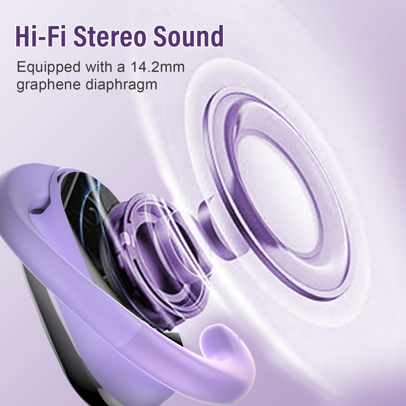 Навушники-перекладачі AI Фіолетові, фото №8