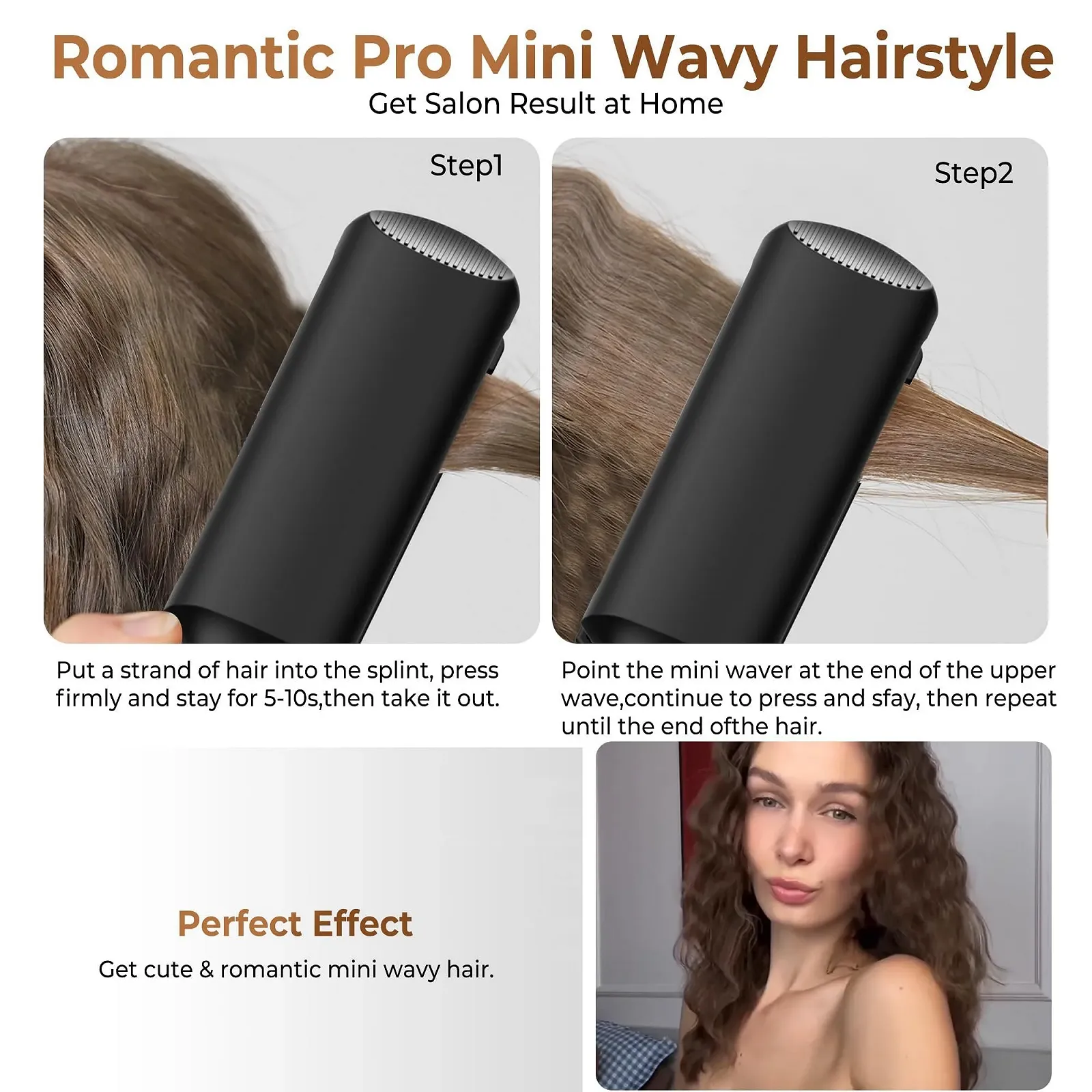 Потрійна плойка-вейвер для волосся UKLISS Mermaid Hair Waver LCD дисплей 120-210°C, фото №7 Потрійна плойка-вейвер для волосся UKLISS Mermaid Hair Waver LCD дисплей 120-210°C, фото №7