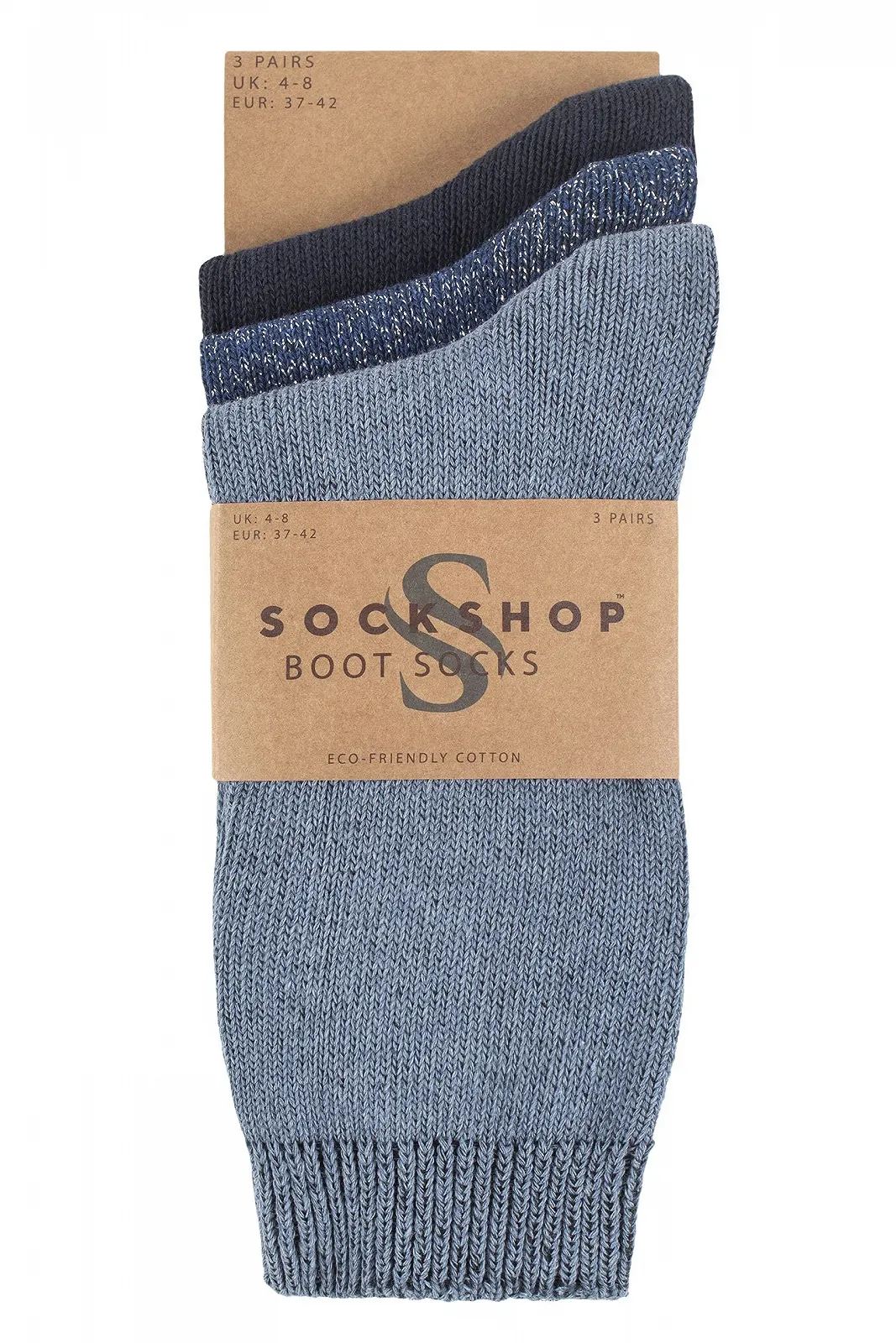 Носки женские SockShop Простые Хлопок и Люрекс для ботинок, Набор из 3 пар, фото №2 Носки женские SockShop Простые Хлопок и Люрекс для ботинок, Набор из 3 пар, фото №2