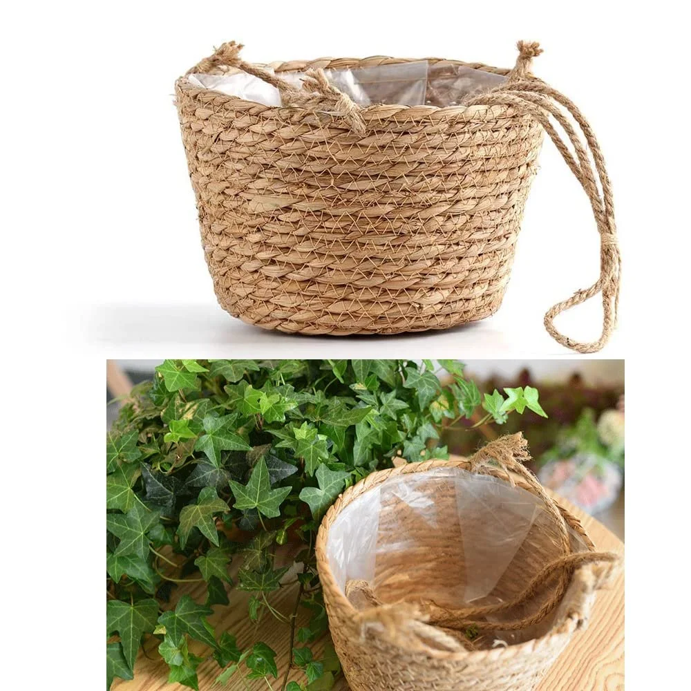 Підвісний кошик для рослин Бавовняна мотузка, фото №3