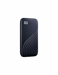 Зовнішній SSD-накопичувач WD My Passport SSD 500GB NVMe USB-C USB 3.2 Gen-2 1050MB/s 1000MB/s Темно-синій - Фото 1