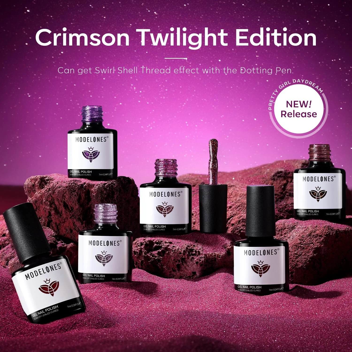 Гель-лак Modelones 6 кольорів Блискучий, фото №6