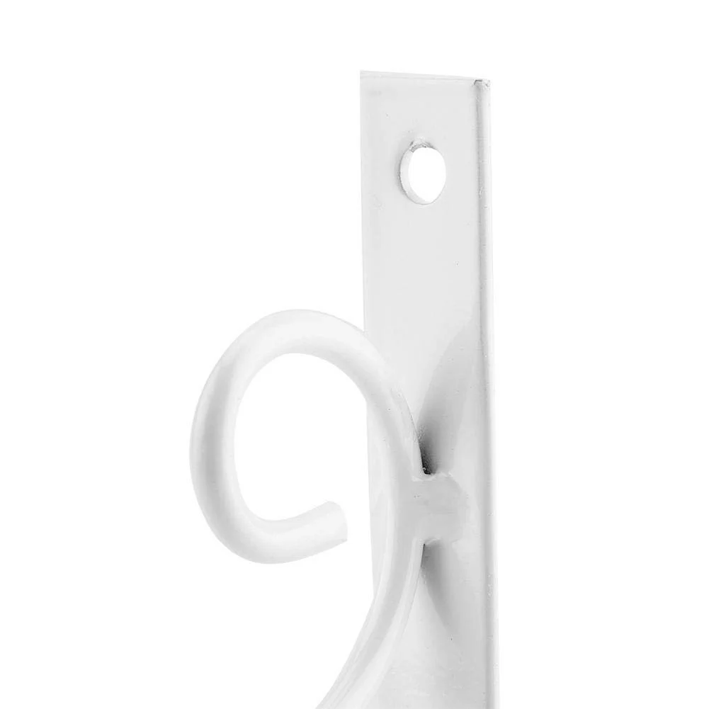 Металева підставка для рослин Jeffergarden настінна залізна з декоративним гачком біла, фото №8