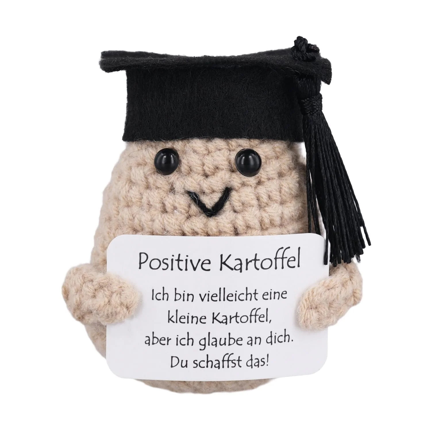 Игрушка PEUTIER Funny Positive Potato с оконечной шапочкой 8.5 см вязаная немецкая креативная вдохновляющая кукла, фото №1 Игрушка PEUTIER Funny Positive Potato с оконечной шапочкой 8.5 см вязаная немецкая креативная вдохновляющая кукла, фото №1