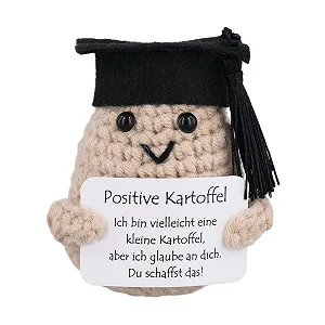 Купить Игрушка PEUTIER Funny Positive Potato с оконечной шапочкой 8.5 см вязаная немецкая креативная вдохновляющая кукла - Фото 1 Игрушка PEUTIER Funny Positive Potato с оконечной шапочкой 8.5 см вязаная немецкая креативная вдохновляющая кукла - Фото 1