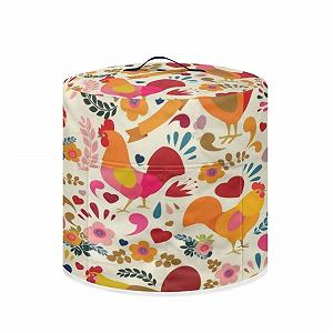 Чехол ZIATUBLES Heart Floral Rooster Slow Cooker для мультиварки 6 Quart - Фото 1