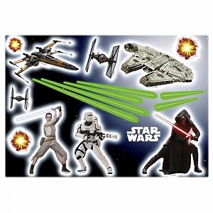 Наклейка на стену Komar Deco Sticker Star Wars 14001H Черный/Белый/Серый - Фото 1