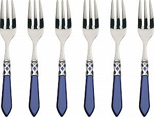 Набор вилок для торта Bugatti Aladdin 6 предметов Сталь/ABS Синий 21 x 18 x 3 см - Фото 1