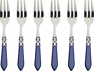 Набор вилок для торта Bugatti Aladdin 6 предметов Сталь/ABS Синий 21 x 18 x 3 см - Фото 1