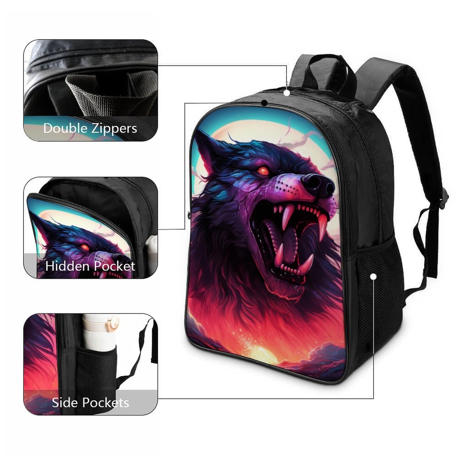 Ранець Wolf 3D DPEOANEBN 40x28x16см, фото №3