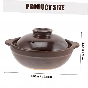 Кастрюля для запекания VALICLUD Керамическая с крышкой Термостойкая synthetic.ua - Фото 1