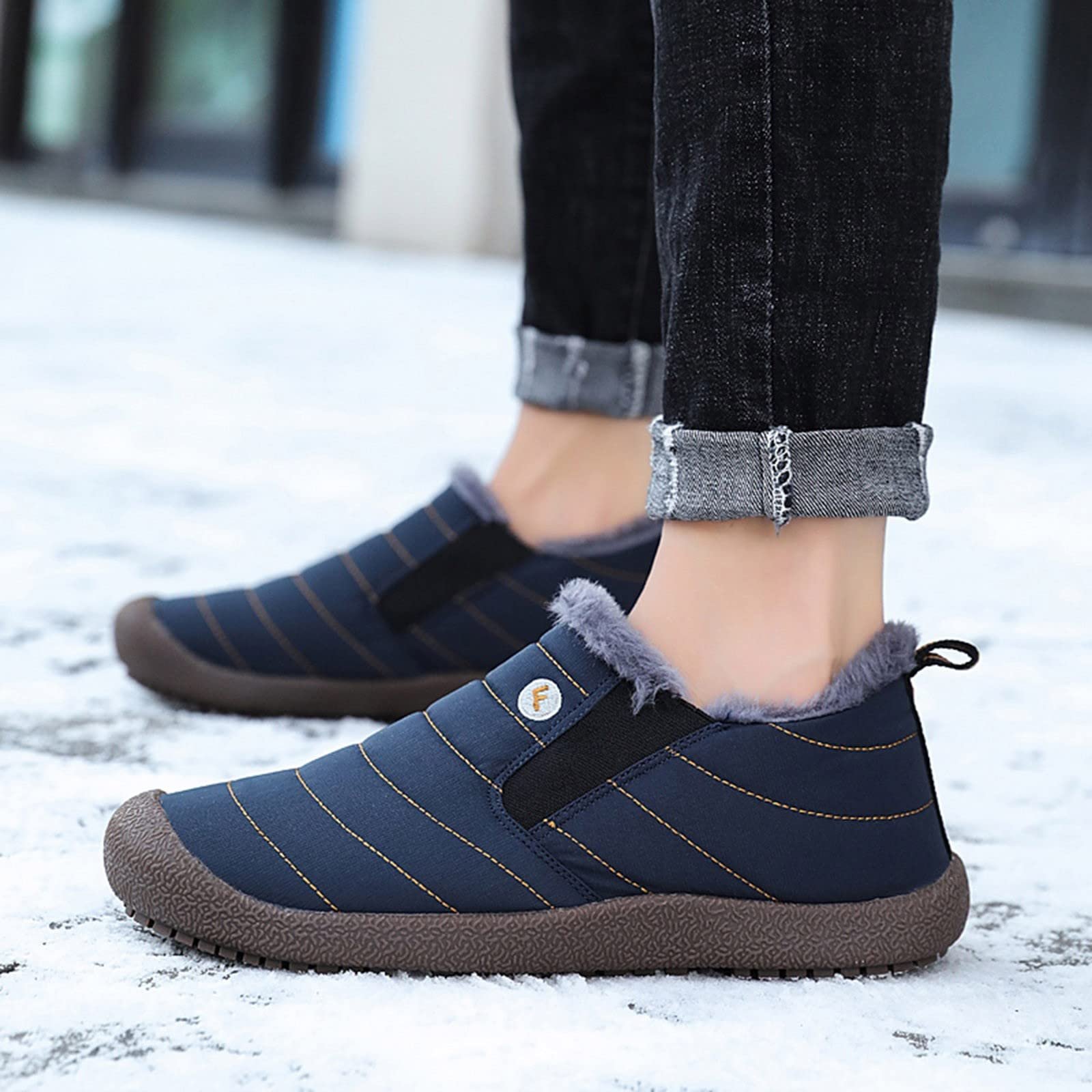 Ботинки Barefoot Waterproof зимние высокие 23c Синий, 44 EU, фото №3