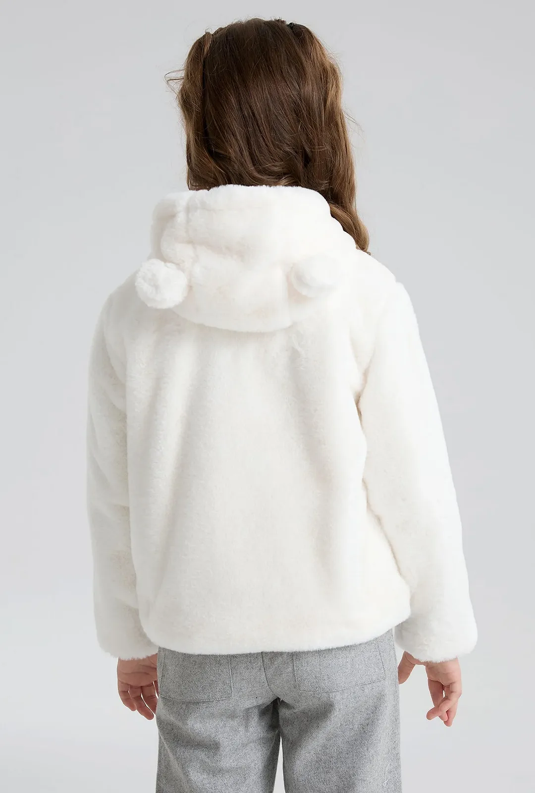 Пальто SOLOCOTE для дівчинки, штучне хутро, фото №4