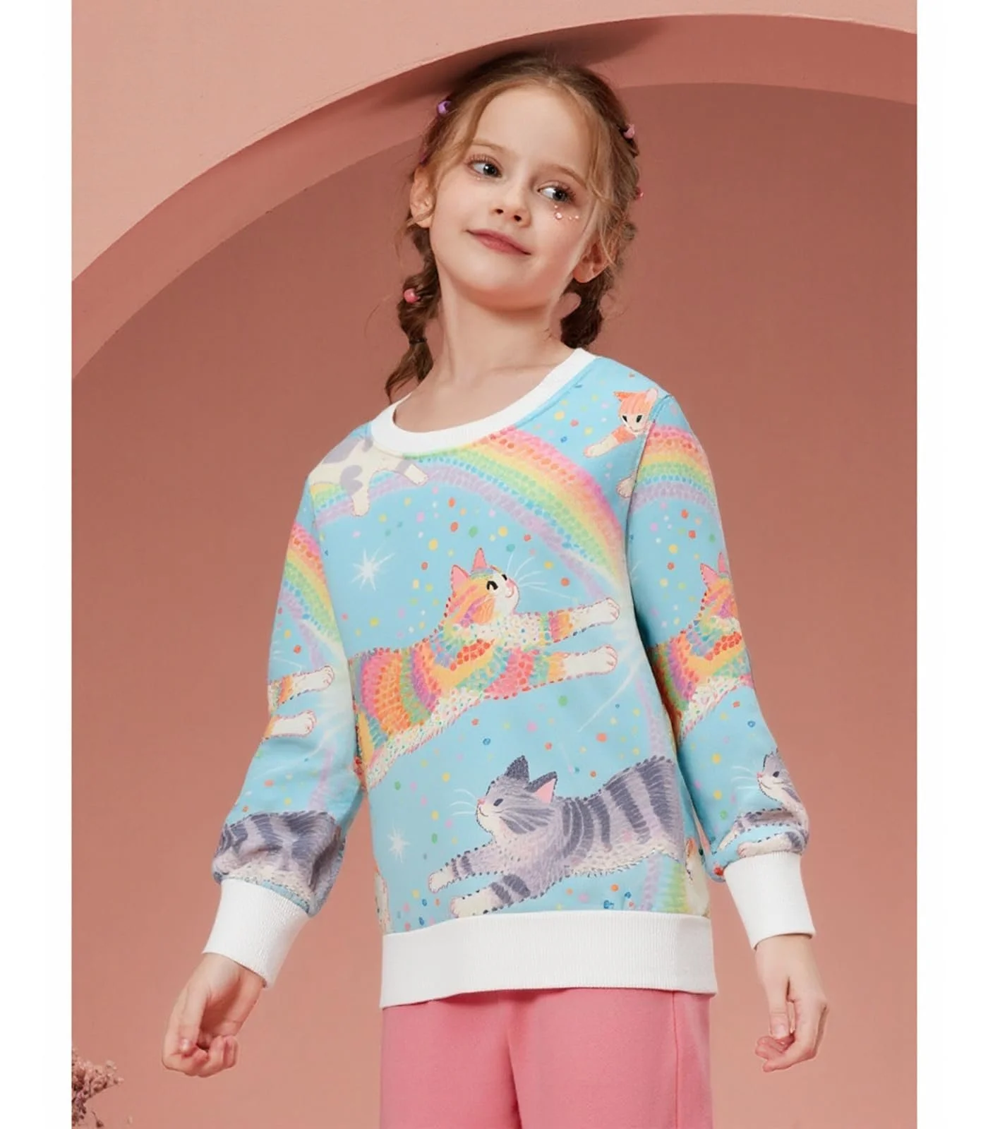 Світшот DHASIUE для дівчат, з довгими рукавами, фото №4