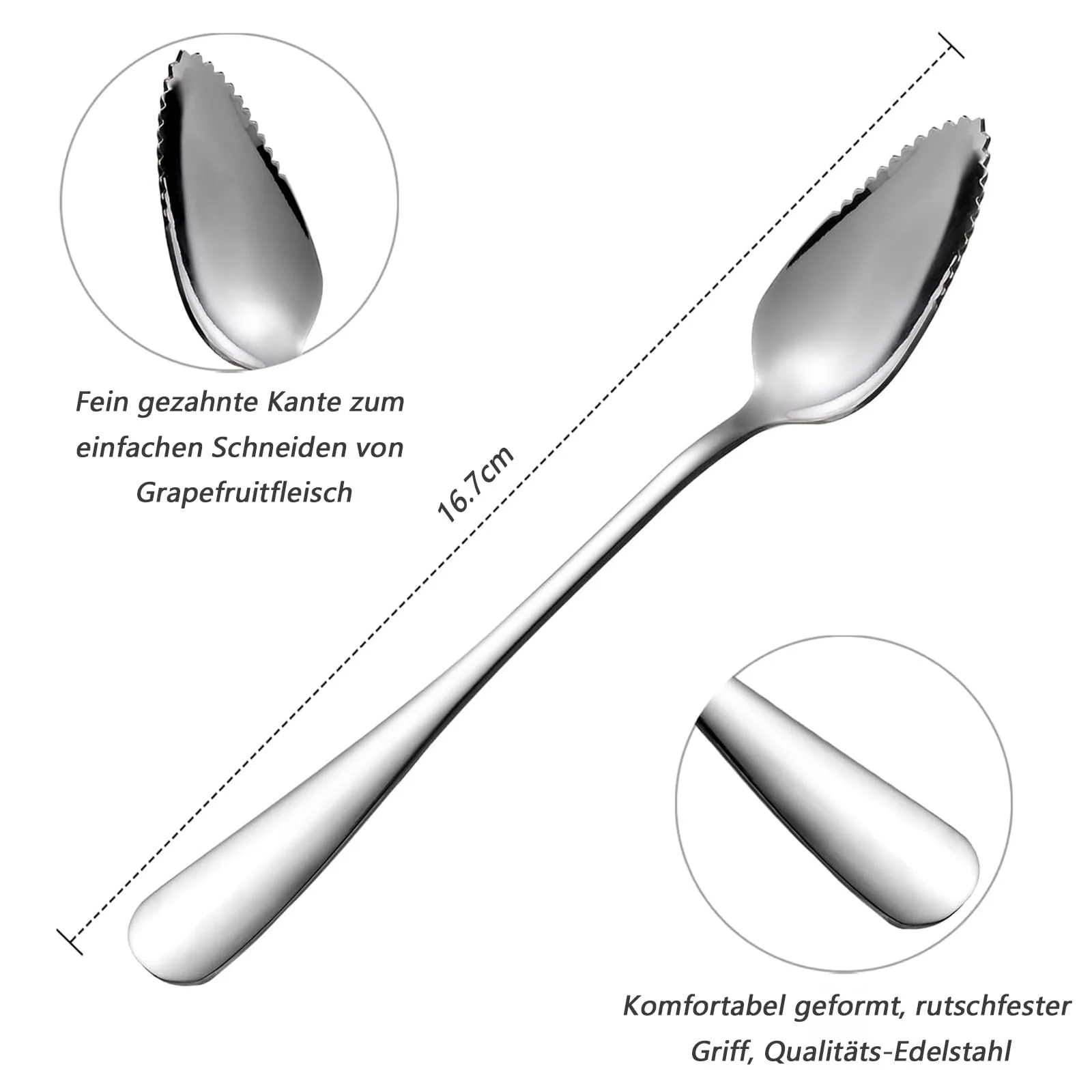 Ложка для грейпфрута Grapefruit Spoon, 2 фруктові виделки, інструмент для чищення апельсинів, фото №2 Ложка для грейпфрута Grapefruit Spoon, 2 фруктові виделки, інструмент для чищення апельсинів, фото №2