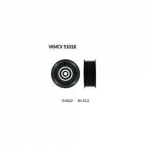 Направляющий/обводной ролик, поликлиновой ремень SKF VKMCV 51018 для MERCEDES-BENZ - Фото 1