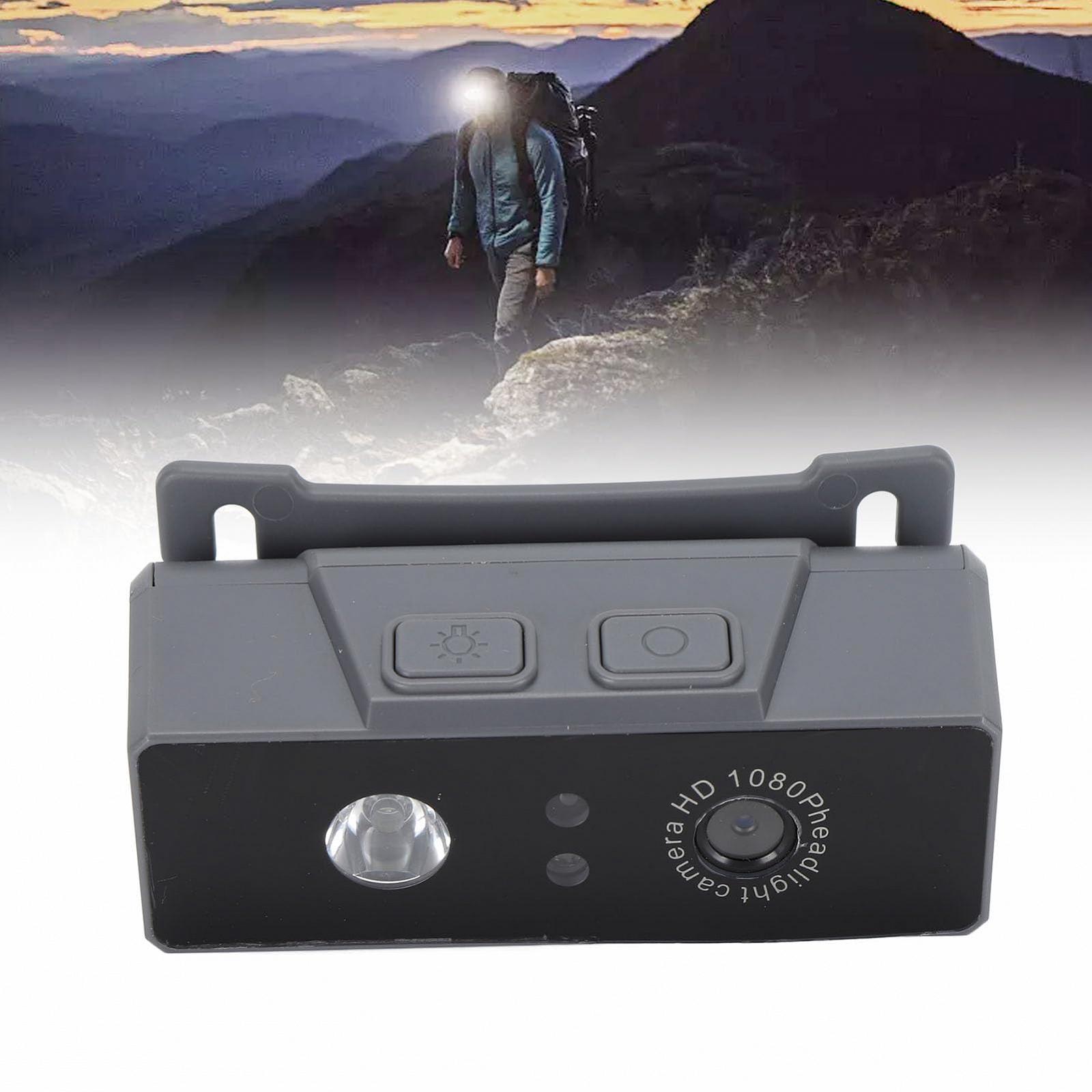 Екшн-камера Head Mounted Portable Gesture Sensor Light 1800 мАг 45° 1080P з лампою (Сірий), фото №5