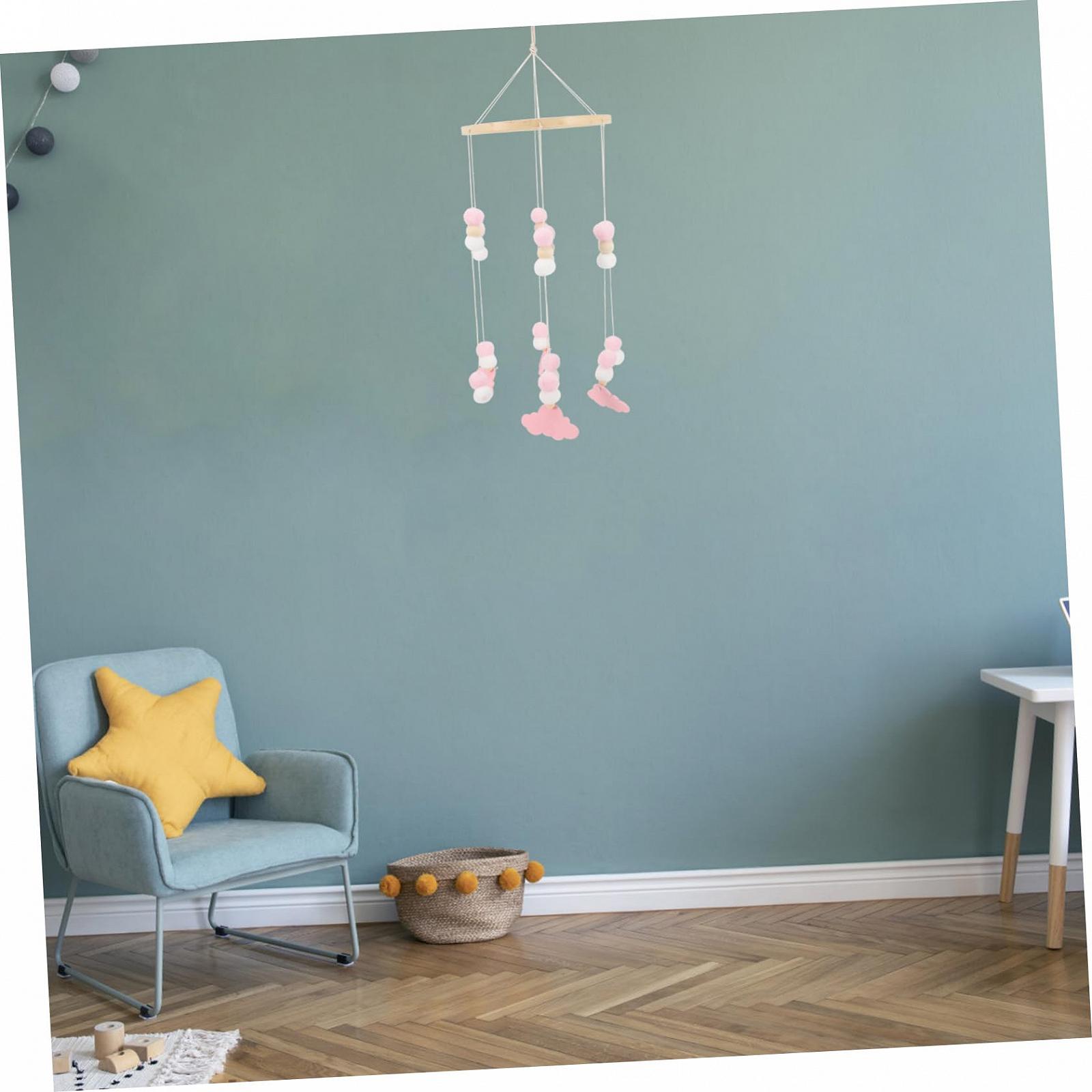 Игрушка VICASKY Wind Chime Mobile для детской кроватки из фетра и дерева набор из 4 шт., фото №2