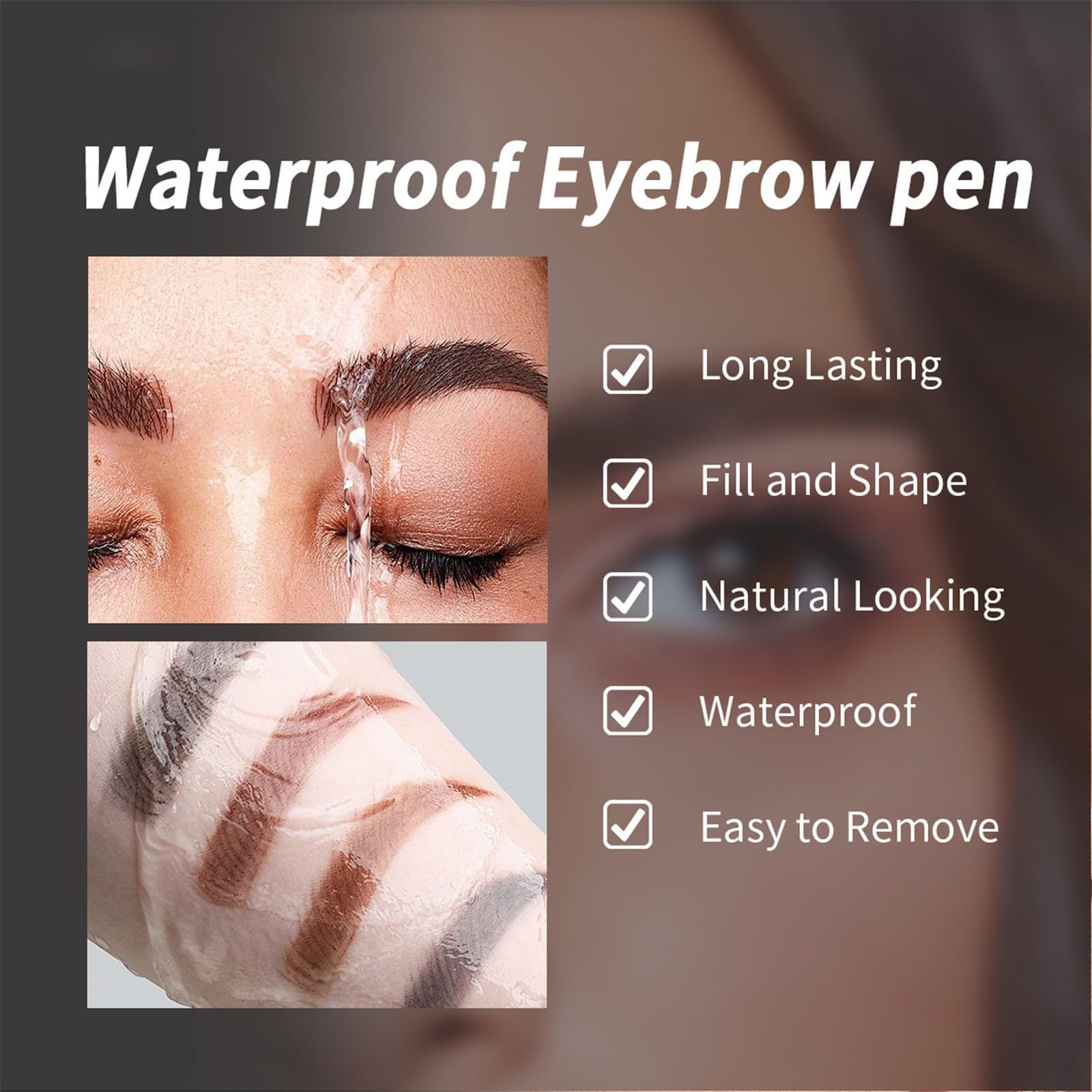 Олівець 3D Waterproof 2024 Microblading 4 Fork Tips, фото №3