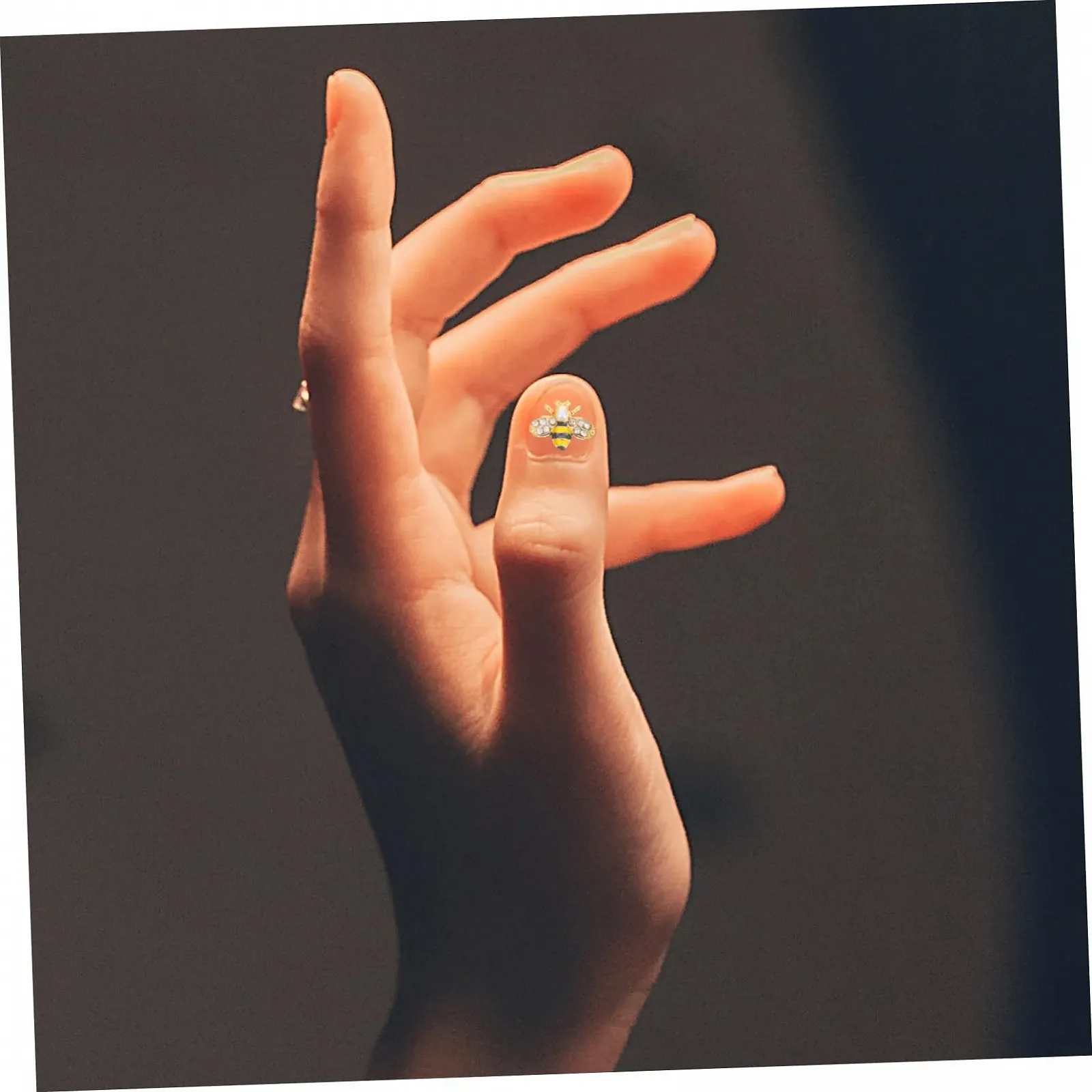 Бджола, метал, штучний жемчуг, золотистийS, фото №4