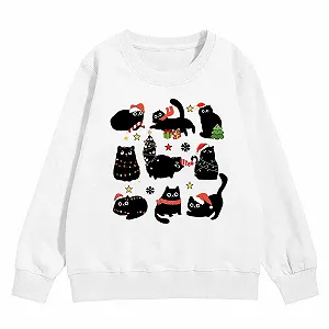 Худі для дівчаток/хлопчиків Ugly Christmas Sweater з принтом і довгими рукавами synthetic.ua - Фото 1