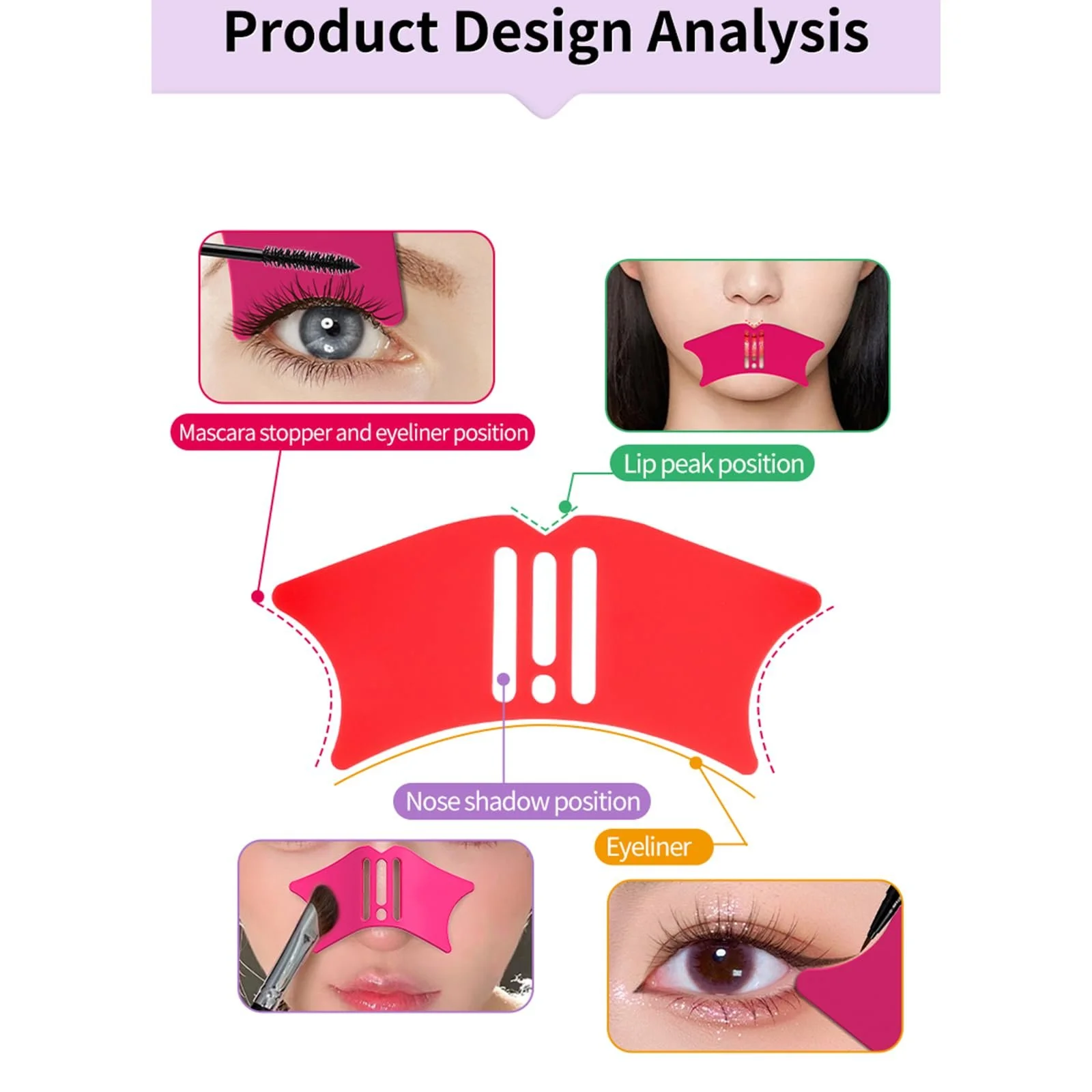 Трафарет для підводки MULAIDI Багаторазовий, фото №7