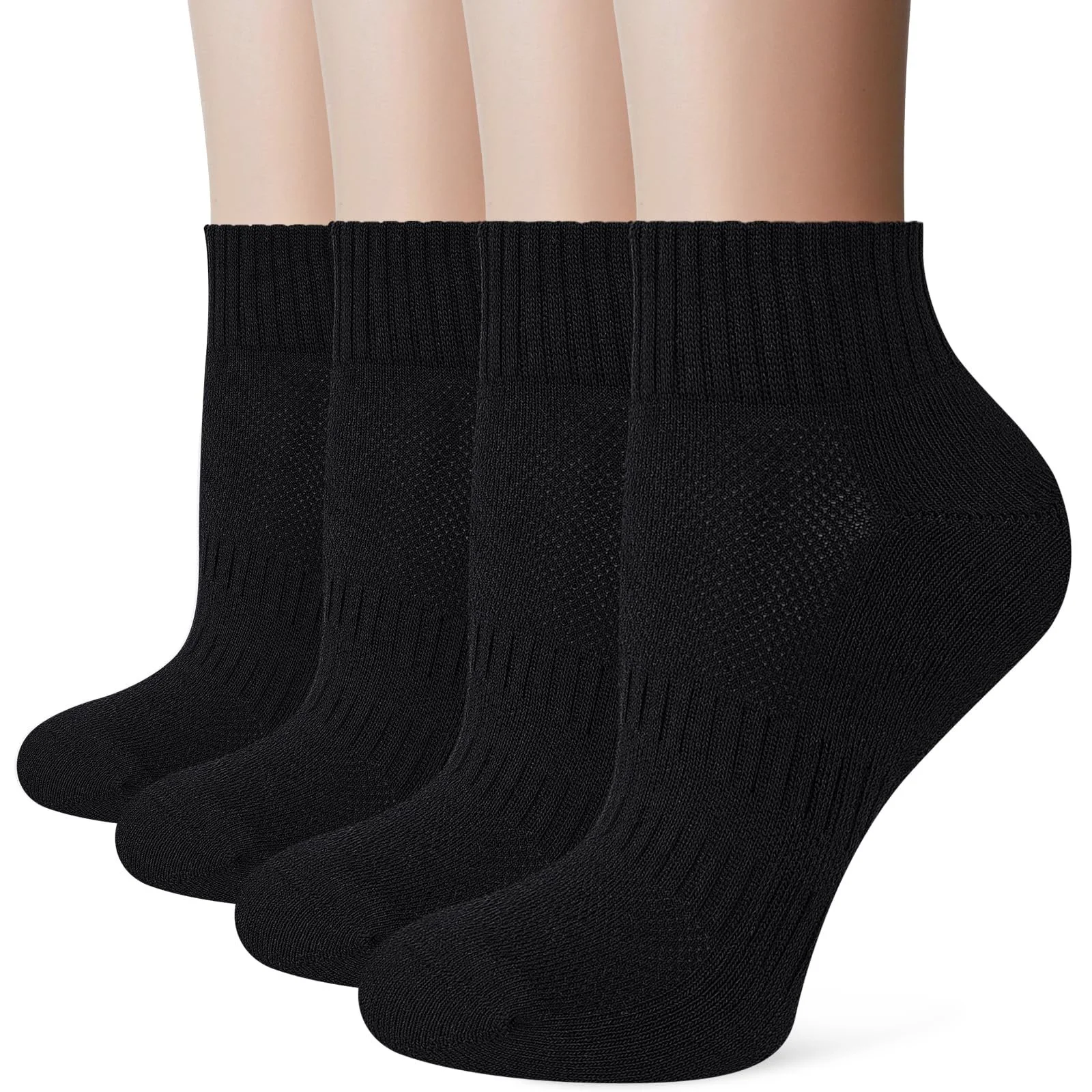 Шкарпетки спортивні жіночі для бігу, потовщені, 4 пари, фото №1