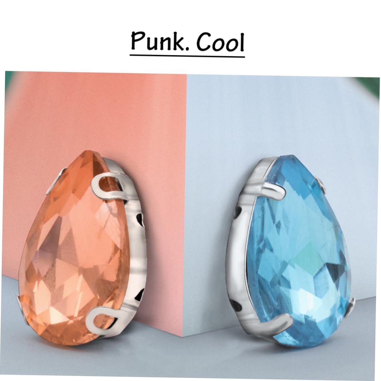 Стразы Стекло Капля Микс Цветов 100 шт, фото №8