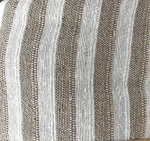 Покривало SEAMAR Однотонне смугасте 170 x 250 см (бежевий/білий) synthetic.ua - Фото 1