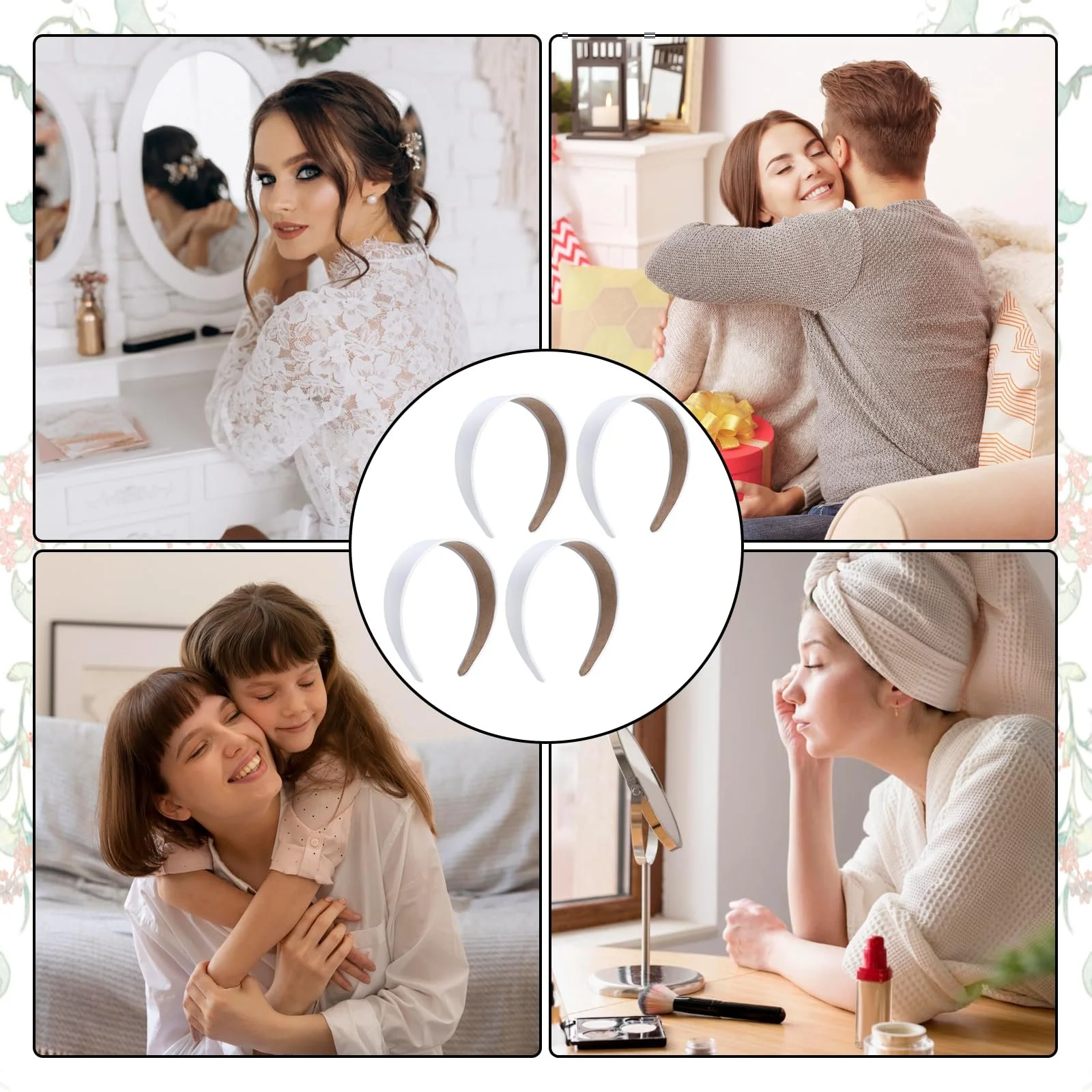 Обруч Білий 4 cm (4 шт.), фото №7